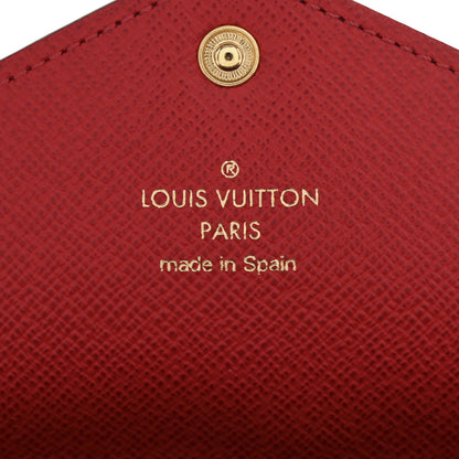 Louis Vuitton Damier Ebene Josephine Wallet Red 7 of 12