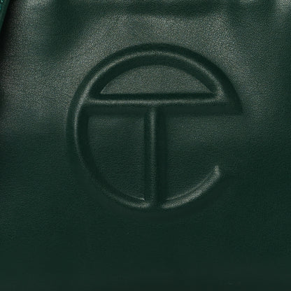 Telfar Vegan Leather Small Shopping Bag Dark Olive 7 of 9
