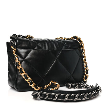 Chanel Lambskin Quilted Medium Chanel 19 Flap Black 3 of 10