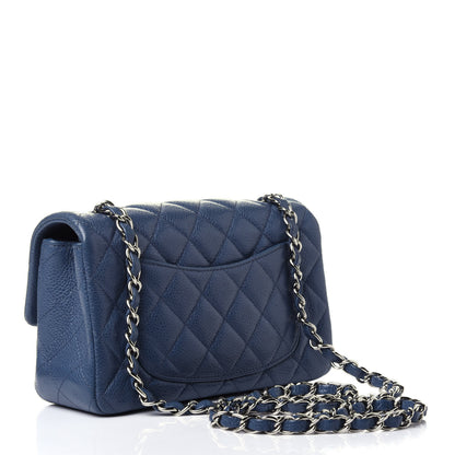 Chanel Caviar Quilted Mini Rectangular Flap Blue 2 of 4