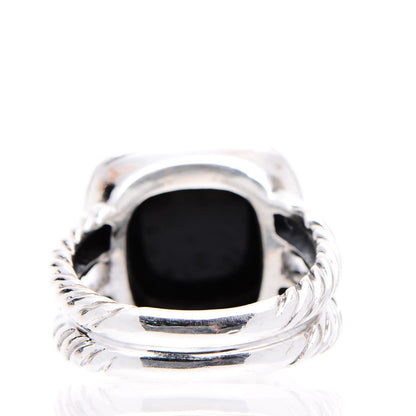 David Yurman Sterling Silver Diamond Black Onyx 11mm Albion Ring 52 6 4 of 6