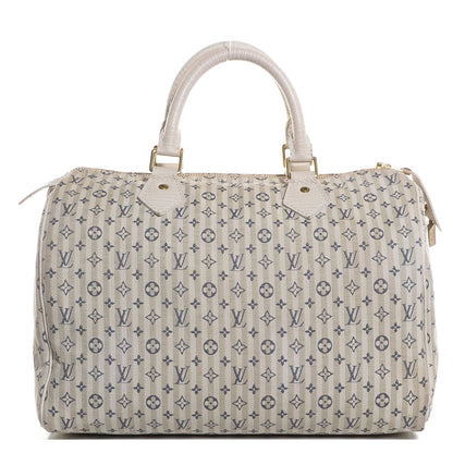 Louis Vuitton Mini Lin Croisette Speedy 30 Blue 1 of 7