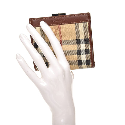 Burberry Haymarket Check French Wallet Brown 2 of 8