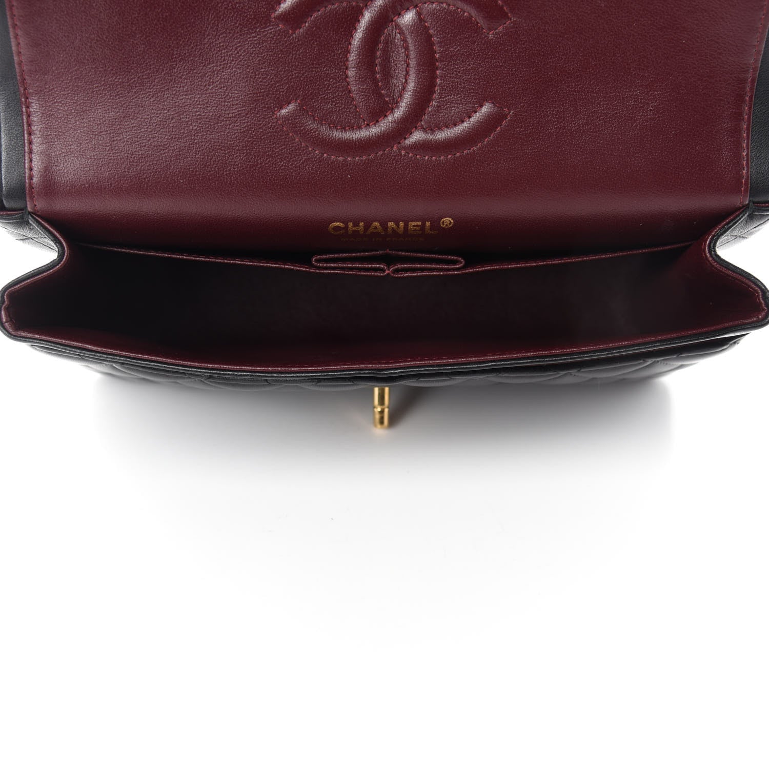 Chanel Lambskin Quilted Medium Double Flap Black 5 of 13