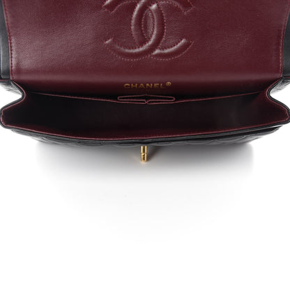 Chanel Lambskin Quilted Medium Double Flap Black 5 of 13