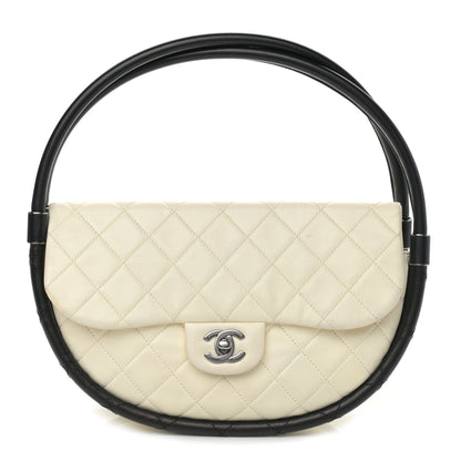 Chanel Lambskin Quilted Small Hula Hoop Flap Ivory 1 of 14