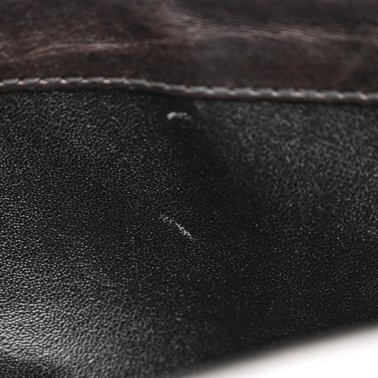 Chanel Calfskin Stitched Large Vintage Flap Dark Brown 12 of 13