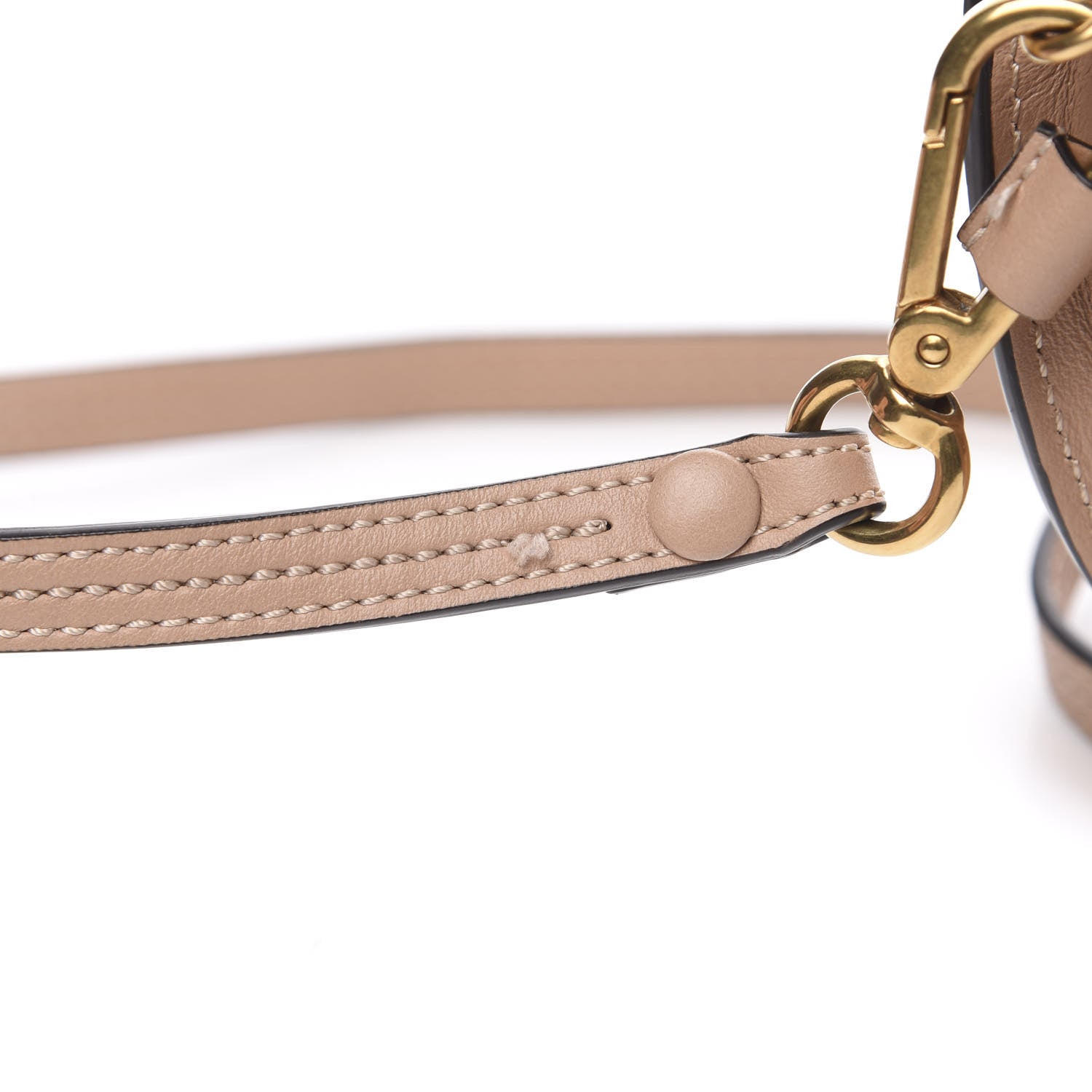 Chloe Calfskin Small Nile Bracelet Minaudiere Bag Biscotti Beige 12 of 12