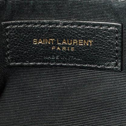 Saint Laurent Lambskin Quilted Medium Loulou Puffer Monogram Chain Satchel Miel Dark 6 of 10
