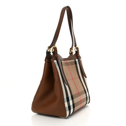 Burberry House Check Small Canterbury Tote Tan 3 of 9
