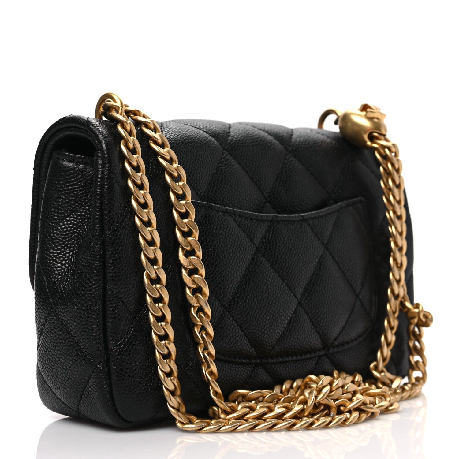 Chanel Caviar Quilted Mini Sweetheart Rectangular Flap Black 3 of 8