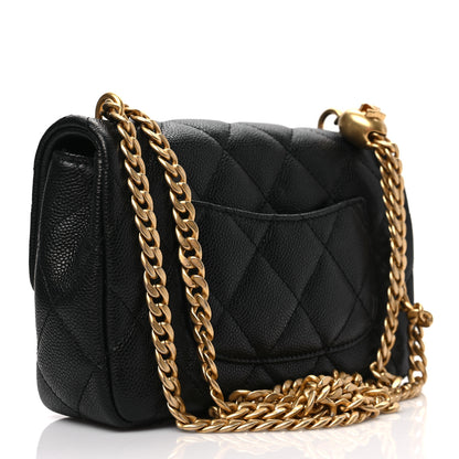 Chanel Caviar Quilted Mini Sweetheart Rectangular Flap Black 3 of 8