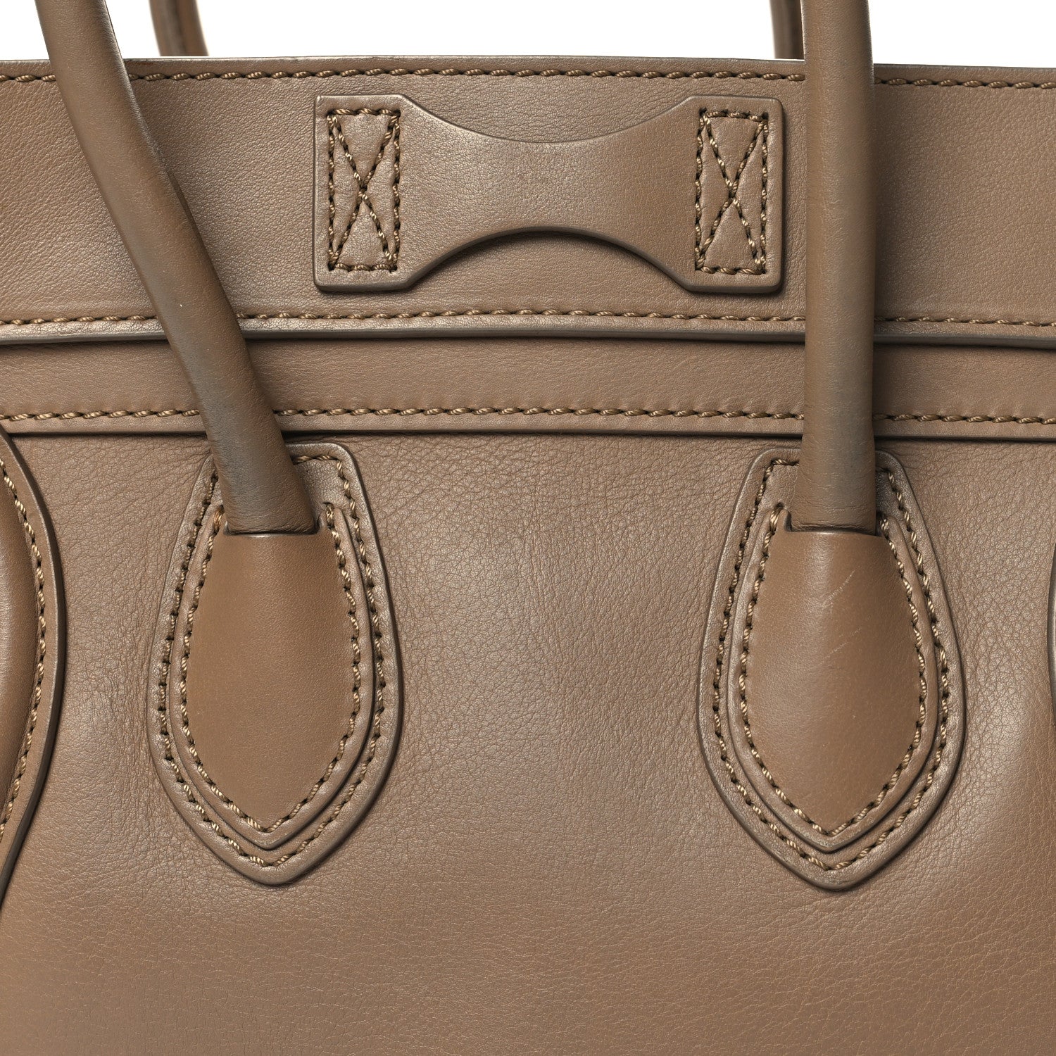 Celine Smooth Calfskin Interstice Micro Luggage Light Taupe 14 of 14