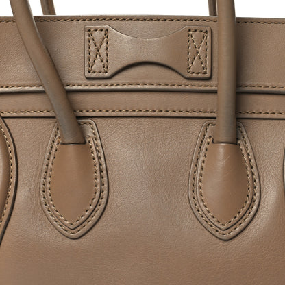 Celine Smooth Calfskin Interstice Micro Luggage Light Taupe 14 of 14
