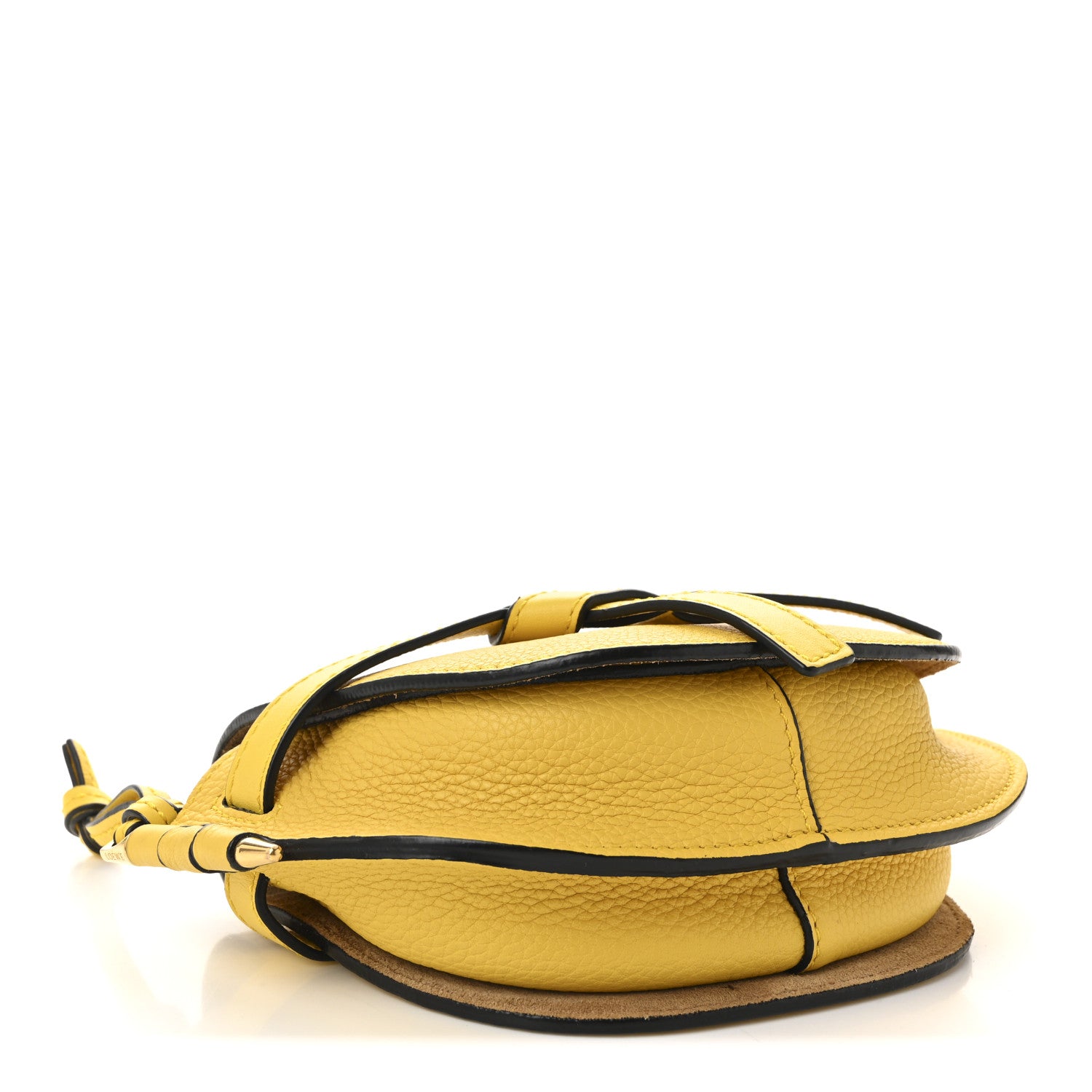 Loewe Grained Calfskin Small Gate Crossbody Bag Yellow 4 of 9