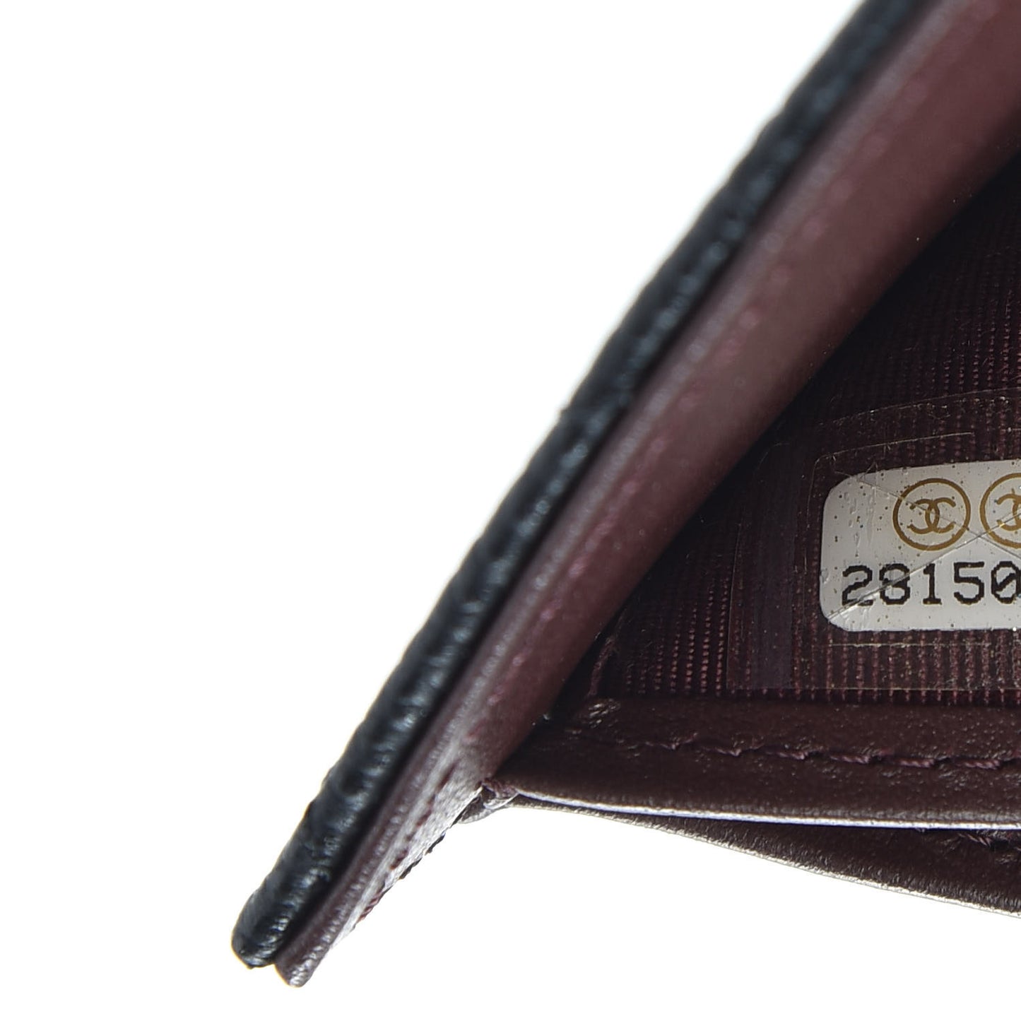 Caviar Quilted Compact Flap Wallet Black