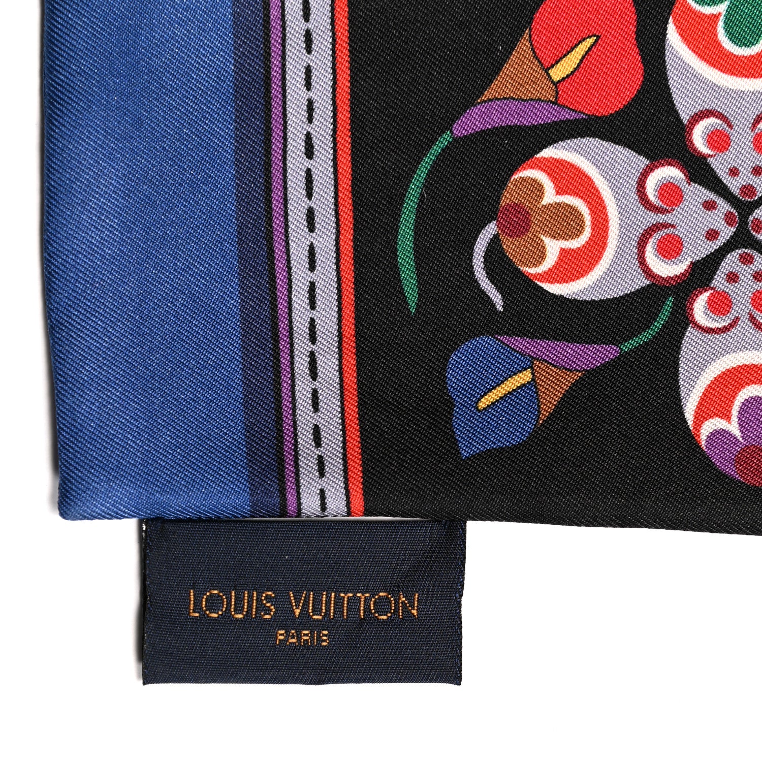 Louis Vuitton Silk Monogram Superstition Bandeau Black 4 of 5