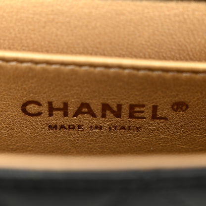Chanel Goatskin Quilted Chic Pearls Flap Black 6 of 10