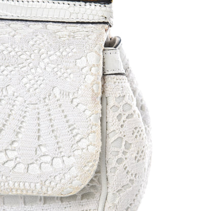 Dolce & Gabbana Calfskin Lace Small Miss Sicily Satchel White 9 of 12
