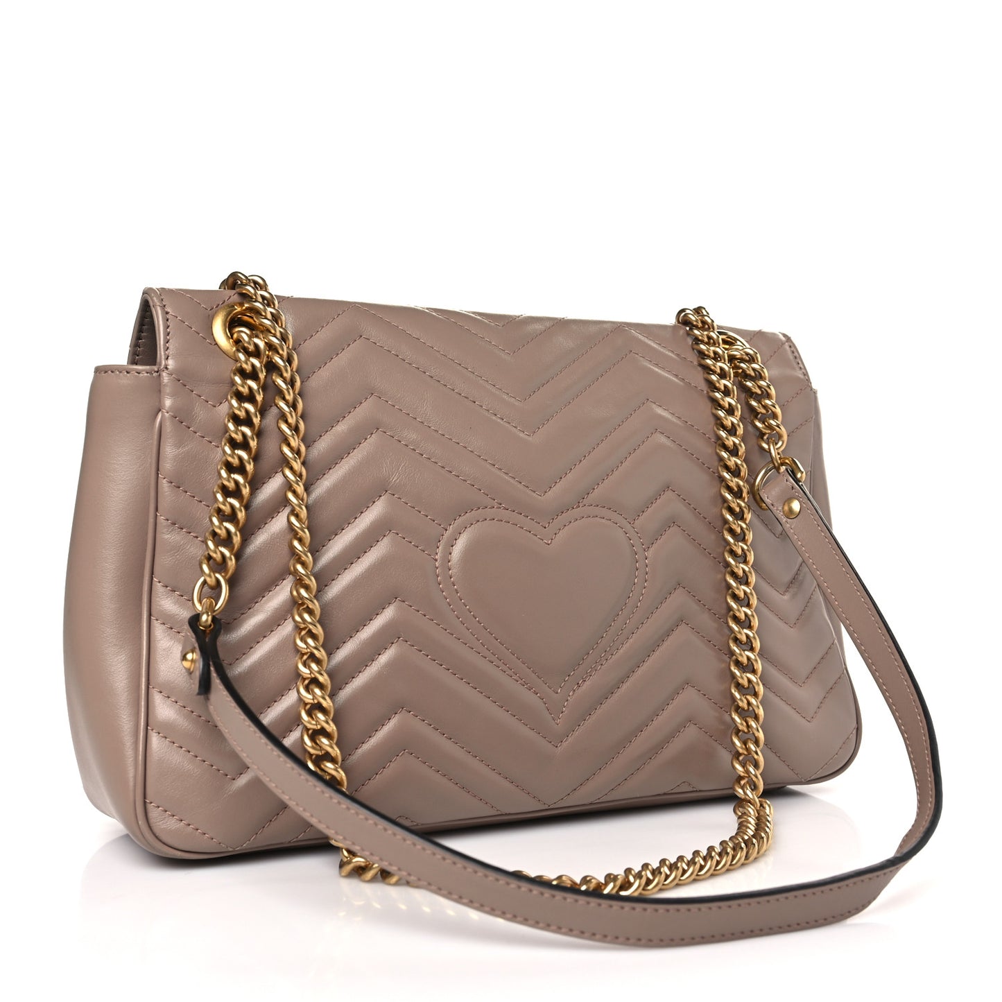 Calfskin Matelasse Medium GG Marmont Shoulder Bag Porcelain Rose
