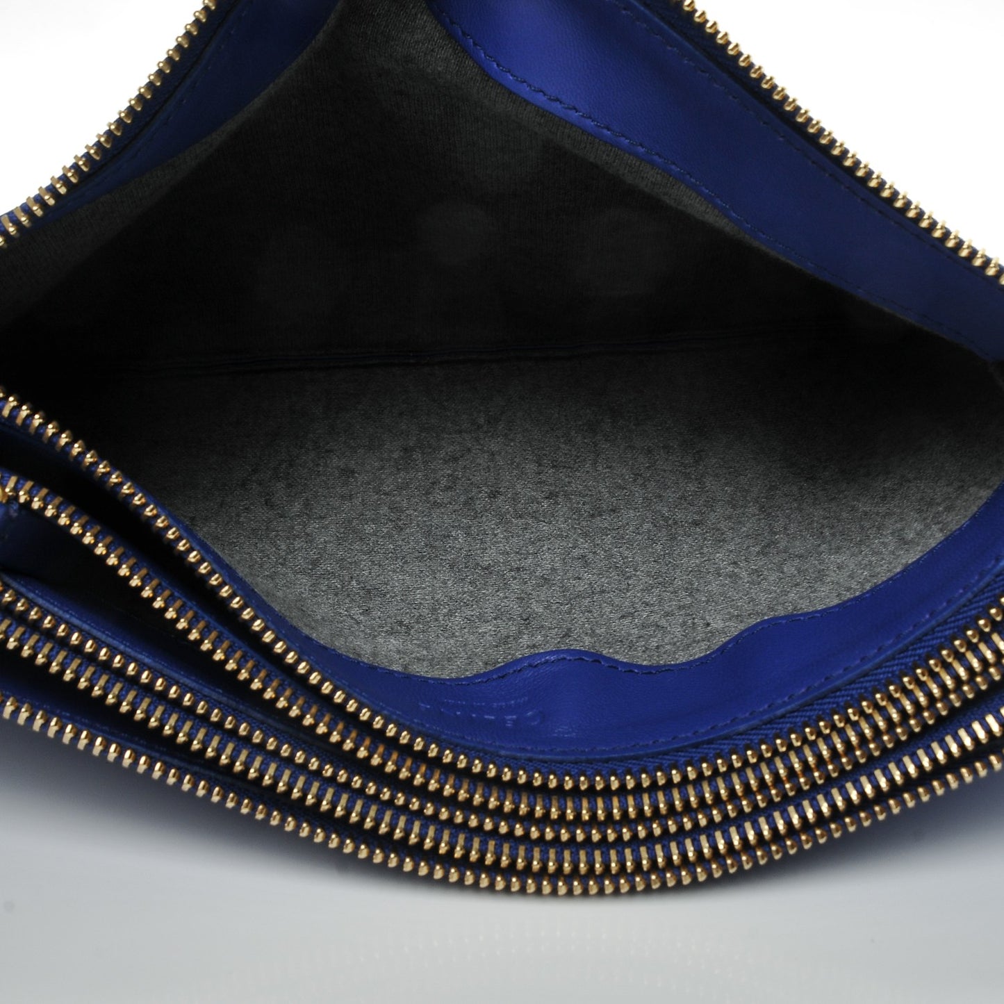 Lambskin Large Trio Crossbody Bag Indigo