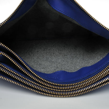 Celine Lambskin Large Trio Crossbody Bag Indigo 6 of 7