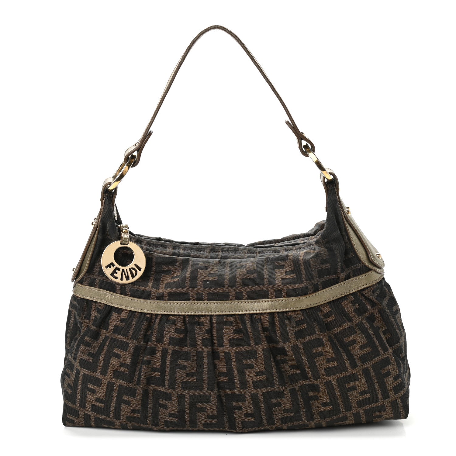 Fendi Zucca Chef Hobo Tobacco Gold 1 of 16