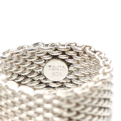 Tiffany Sterling Silver Somerset Mesh Ring 58 8.25 4 of 4