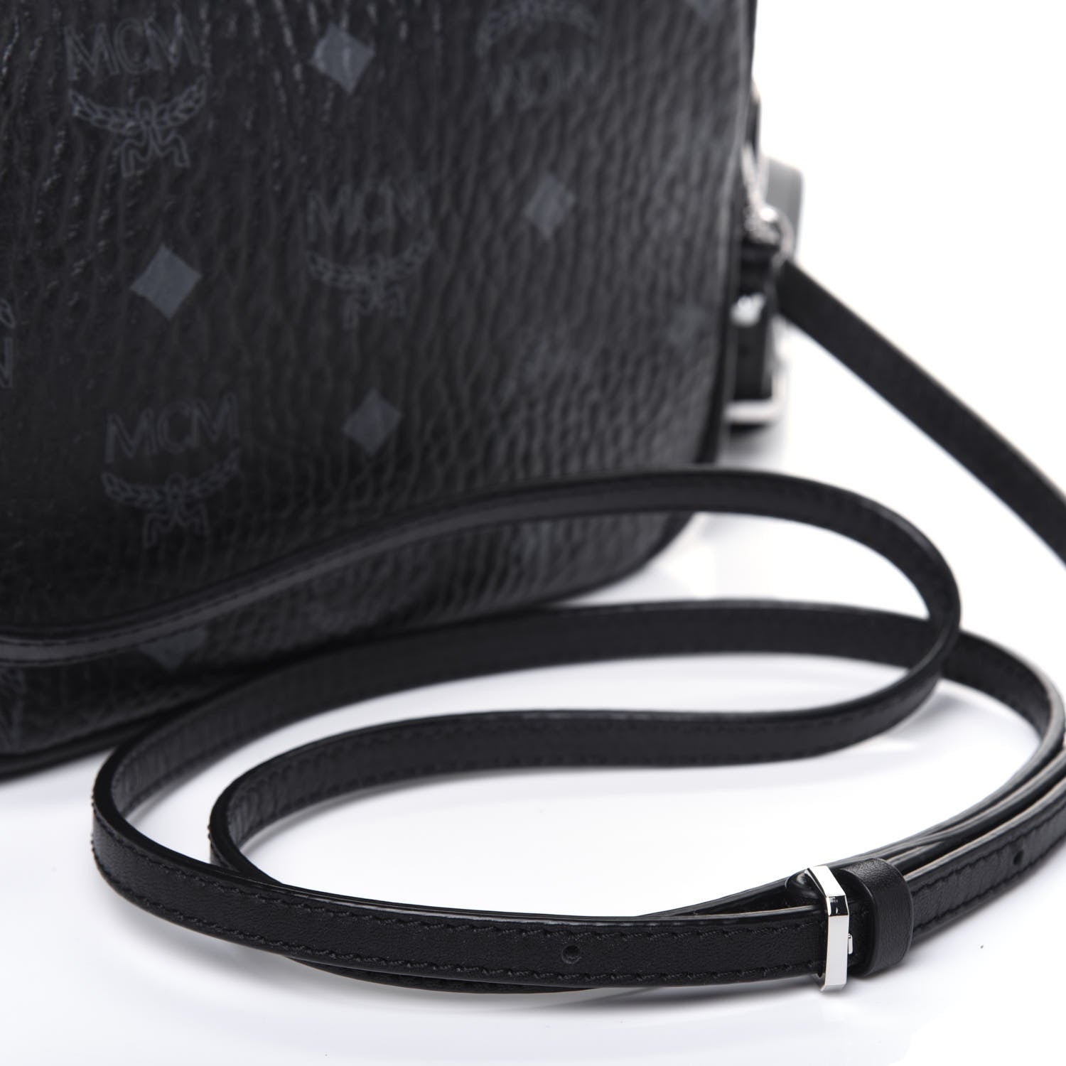MCM Visetos Camera Crossbody Bag Black 16 of 16