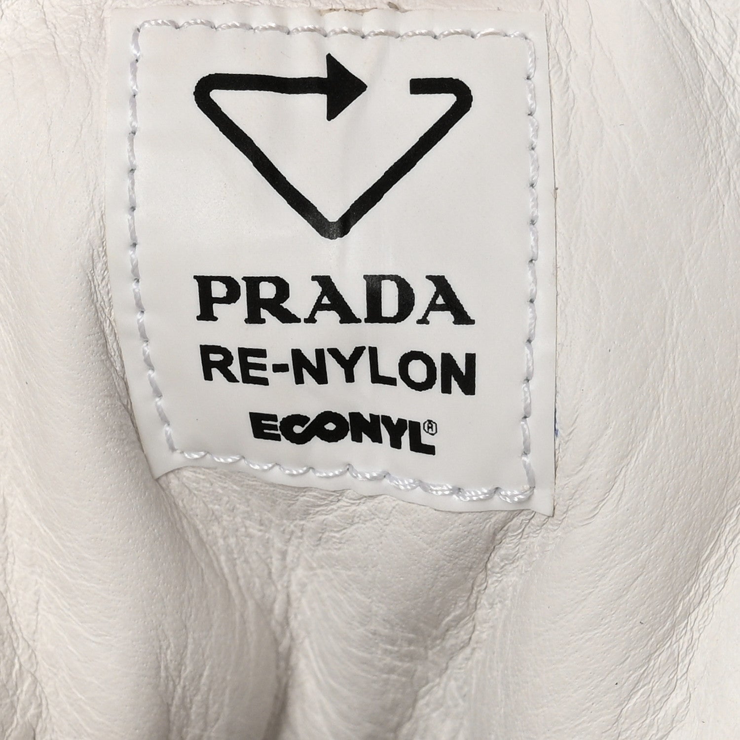 Prada Re-Nylon Gabardine Metal Triangle Logo Wheel Pouch Pocket High Top Sneakers 38.5 White 7 of 9