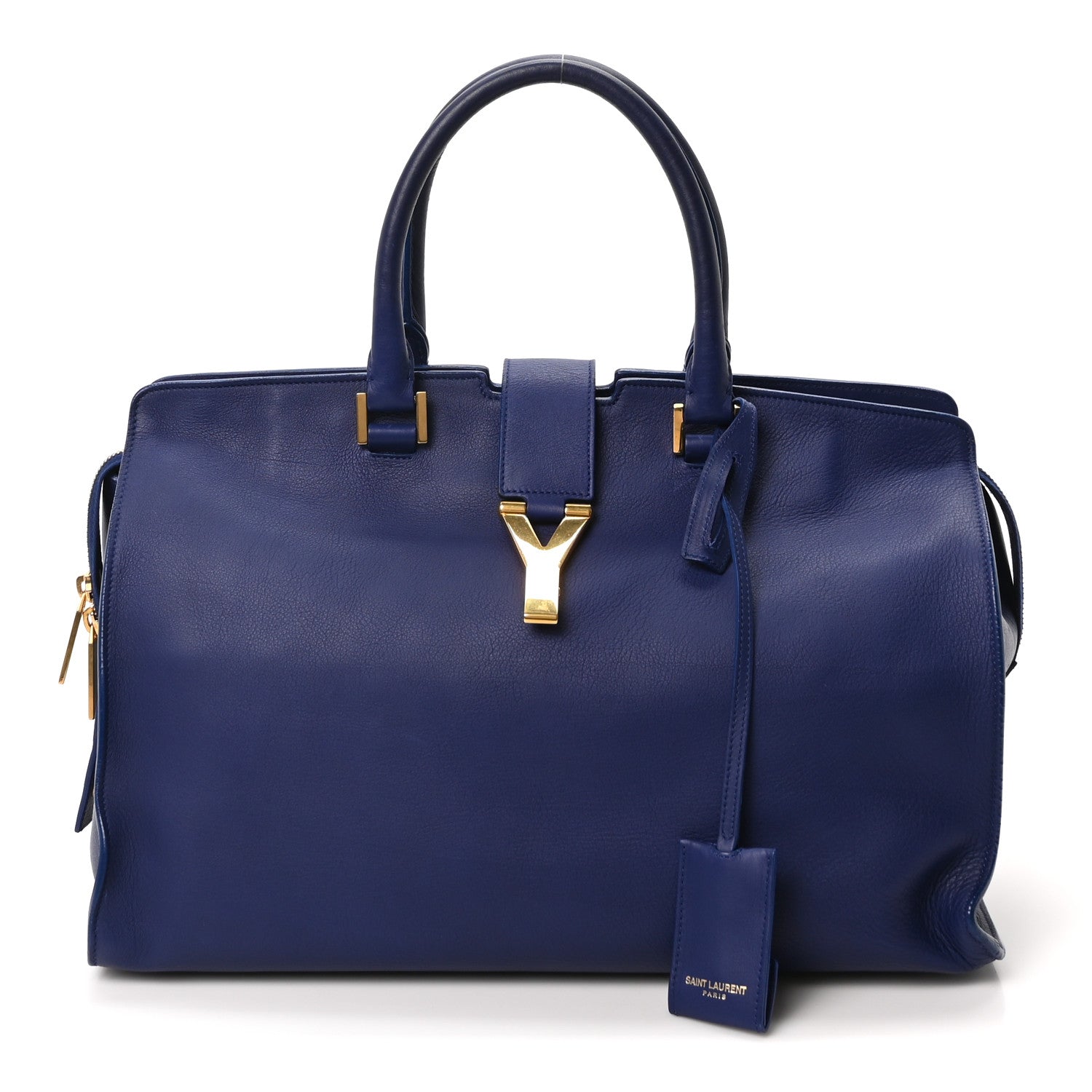 Saint Laurent Calfskin Medium Classic Y Cabas Navy 1 of 9