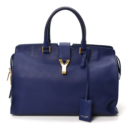 Saint Laurent Calfskin Medium Classic Y Cabas Navy 1 of 9