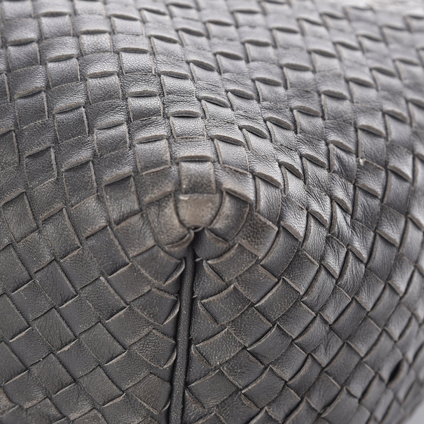 Nappa Intrecciato Sloane Hobo Ferro Gray