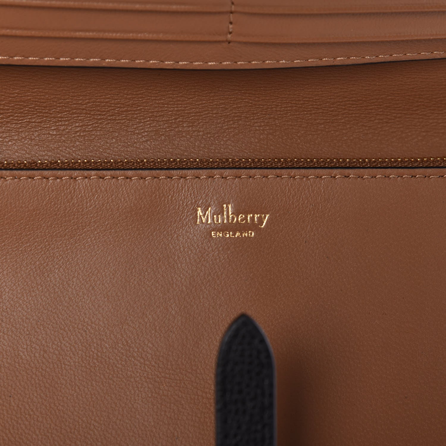 Mulberry Cross Grain Calfskin Tree Long Wallet Black 5 of 10