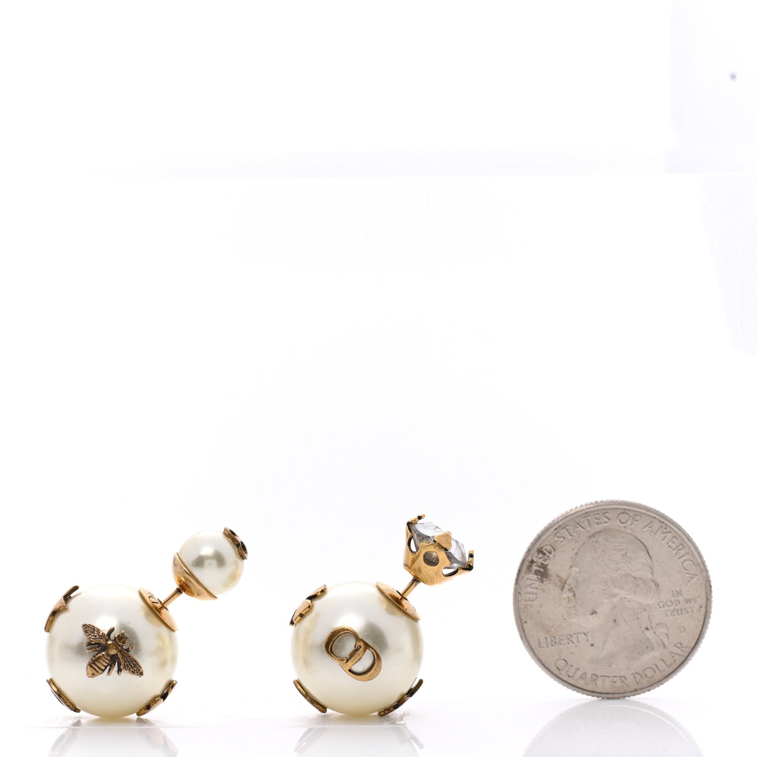 Christian Dior Mise En Dior Tribal Crystal Charm Earrings 2 of 4