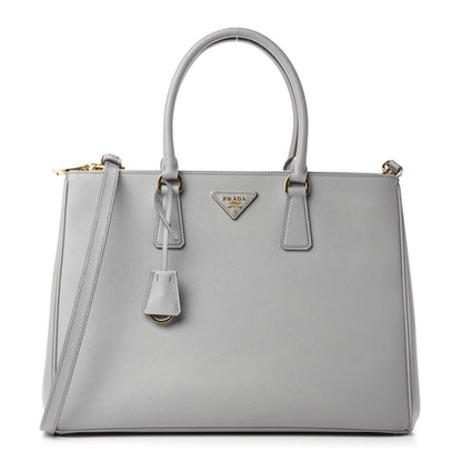 Prada Saffiano Large Galleria Double Zip Tote Granito 1 of 10