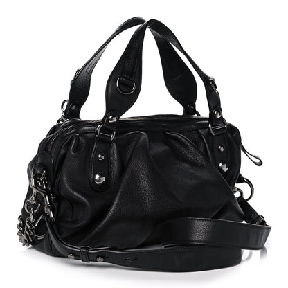 Gucci Calfskin Medium Icon Bit Boston Black 3 of 14