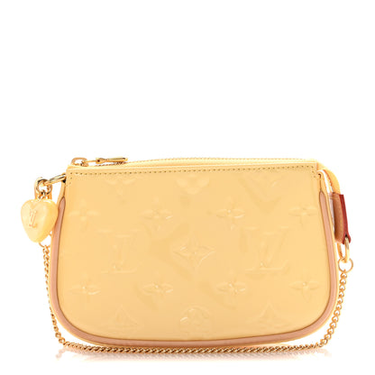 Louis Vuitton Metallic Vernis Valentine Mini Pochette Accessories Banana Fizz 1 of 8