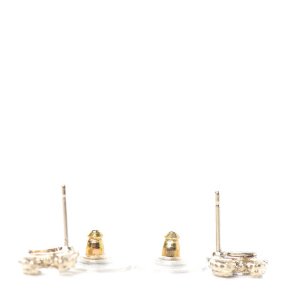Chanel Crystal Mini CC Earrings Gold 3 of 4