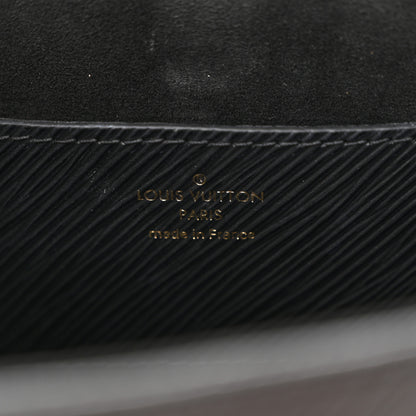 Louis Vuitton Epi Twist Monogram Flower Chain Shoulder Bag MM Black 7 of 11