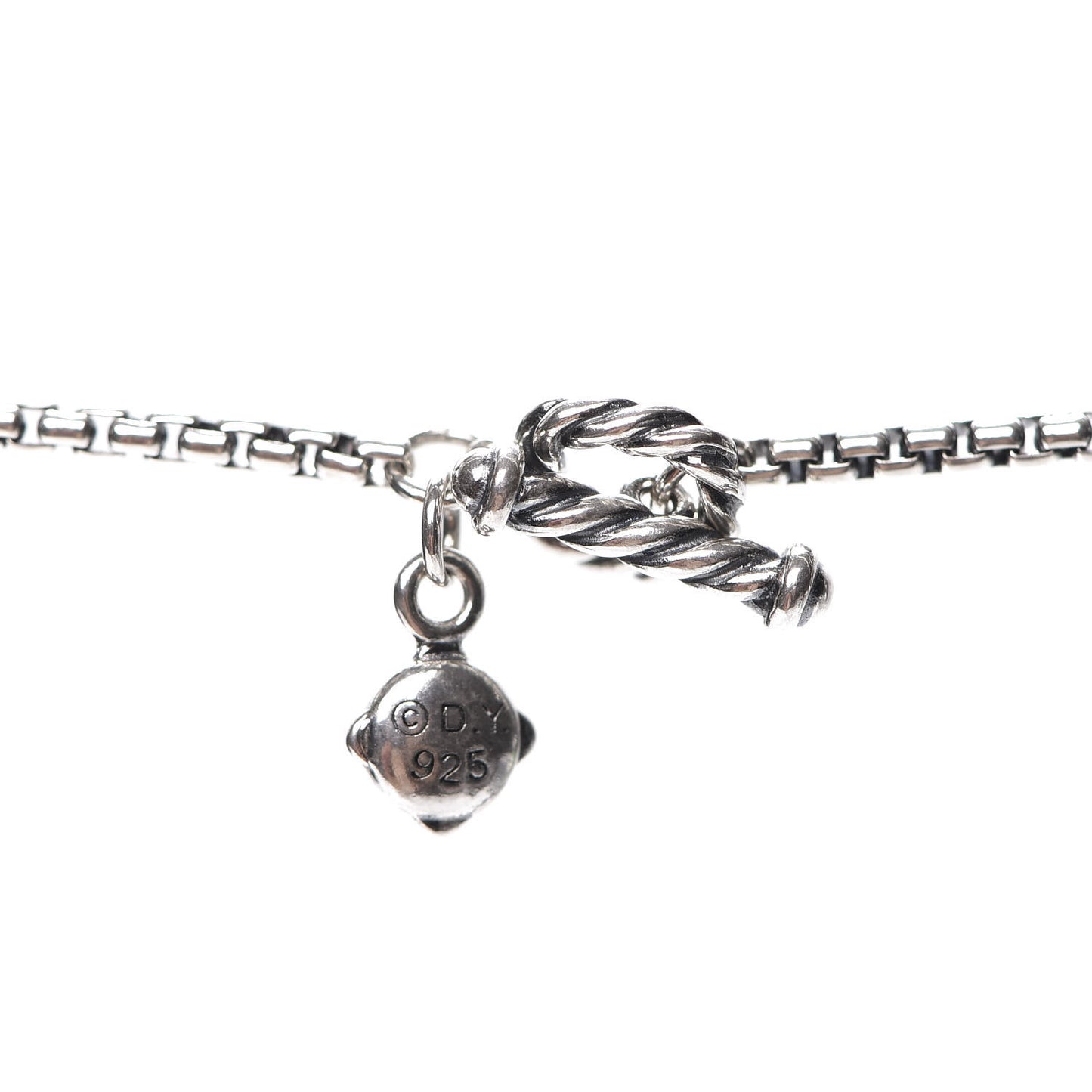 Sterling Silver Pearl 7.5mm Bijoux Chain Necklace