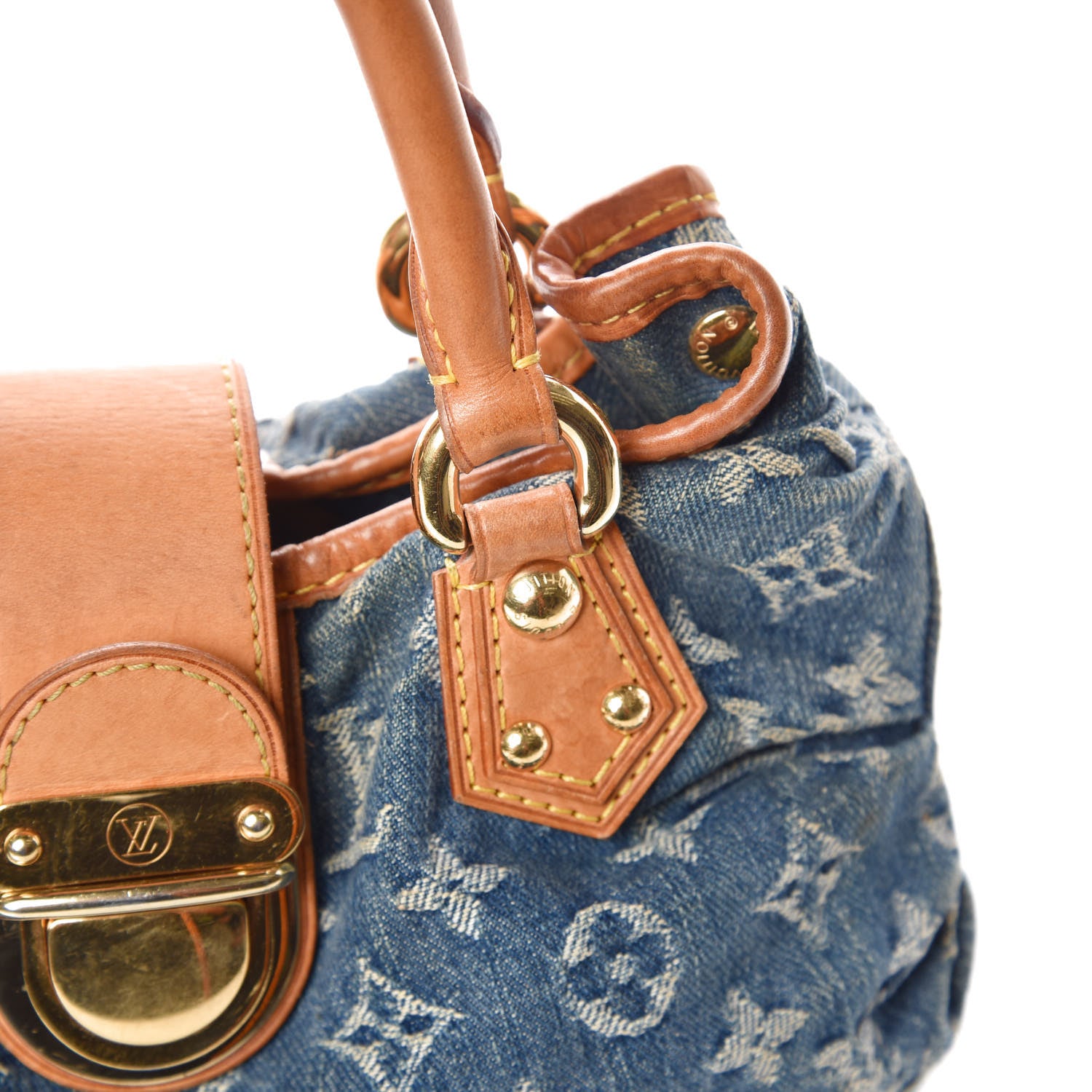 Louis Vuitton Monogram Denim Pleaty Blue 11 of 14