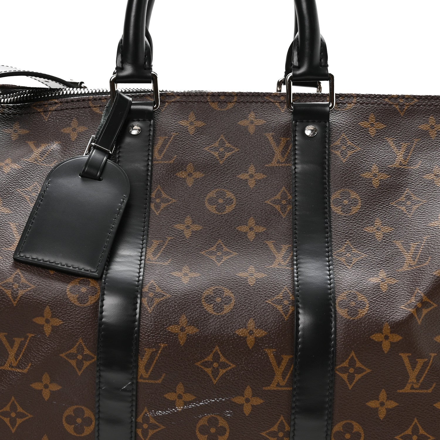 Louis Vuitton Monogram Macassar Keepall Bandouliere 45 7 of 11