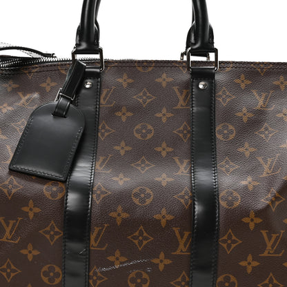 Louis Vuitton Monogram Macassar Keepall Bandouliere 45 7 of 11