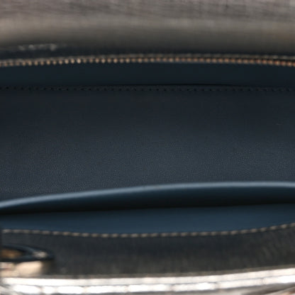Christian Dior Metallic Grained Calfskin Cannage Small Lucky Badges My Lady Dior Silver 5 of 16