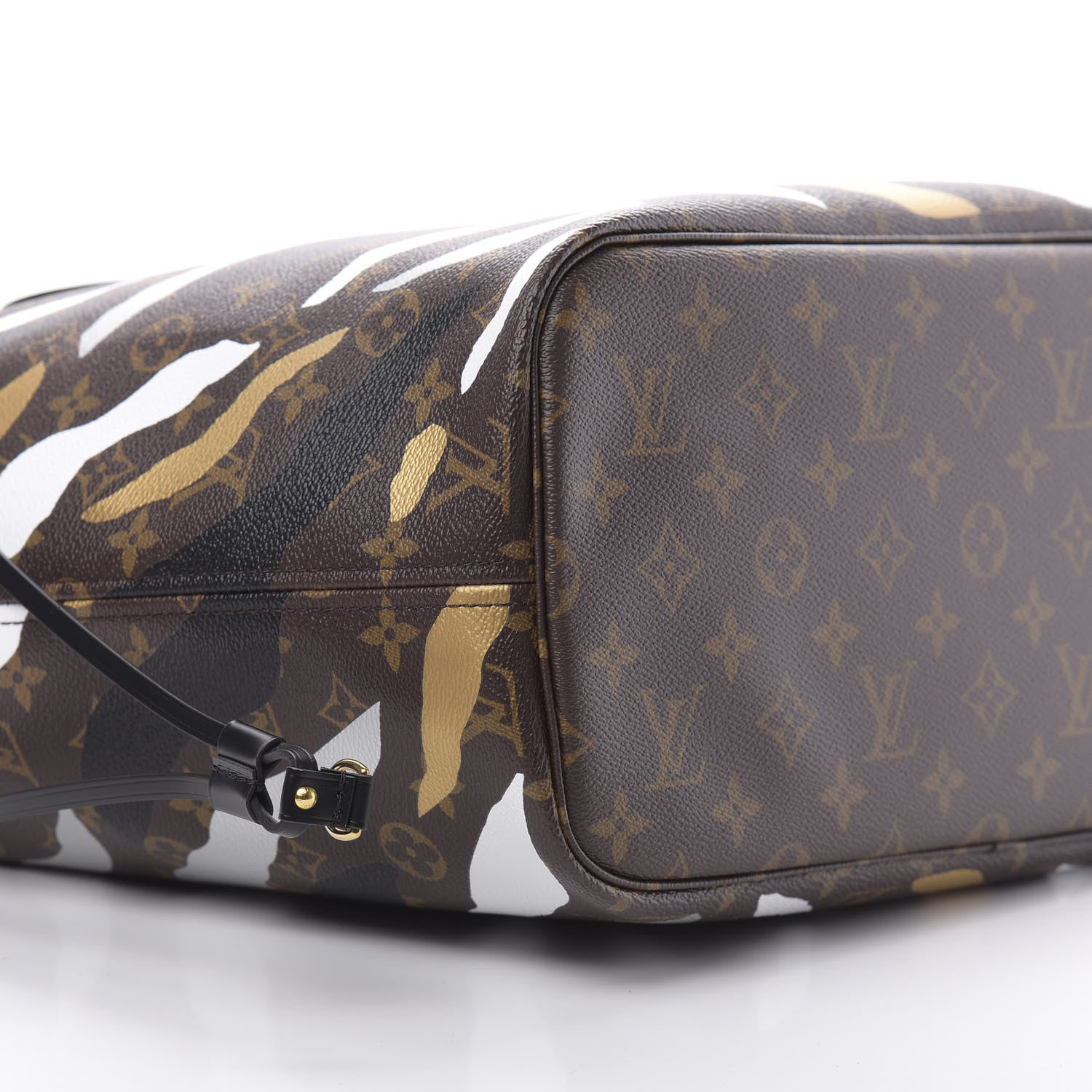 Louis Vuitton X LOL Monogram Neverfull MM Gold Silver 9 of 12