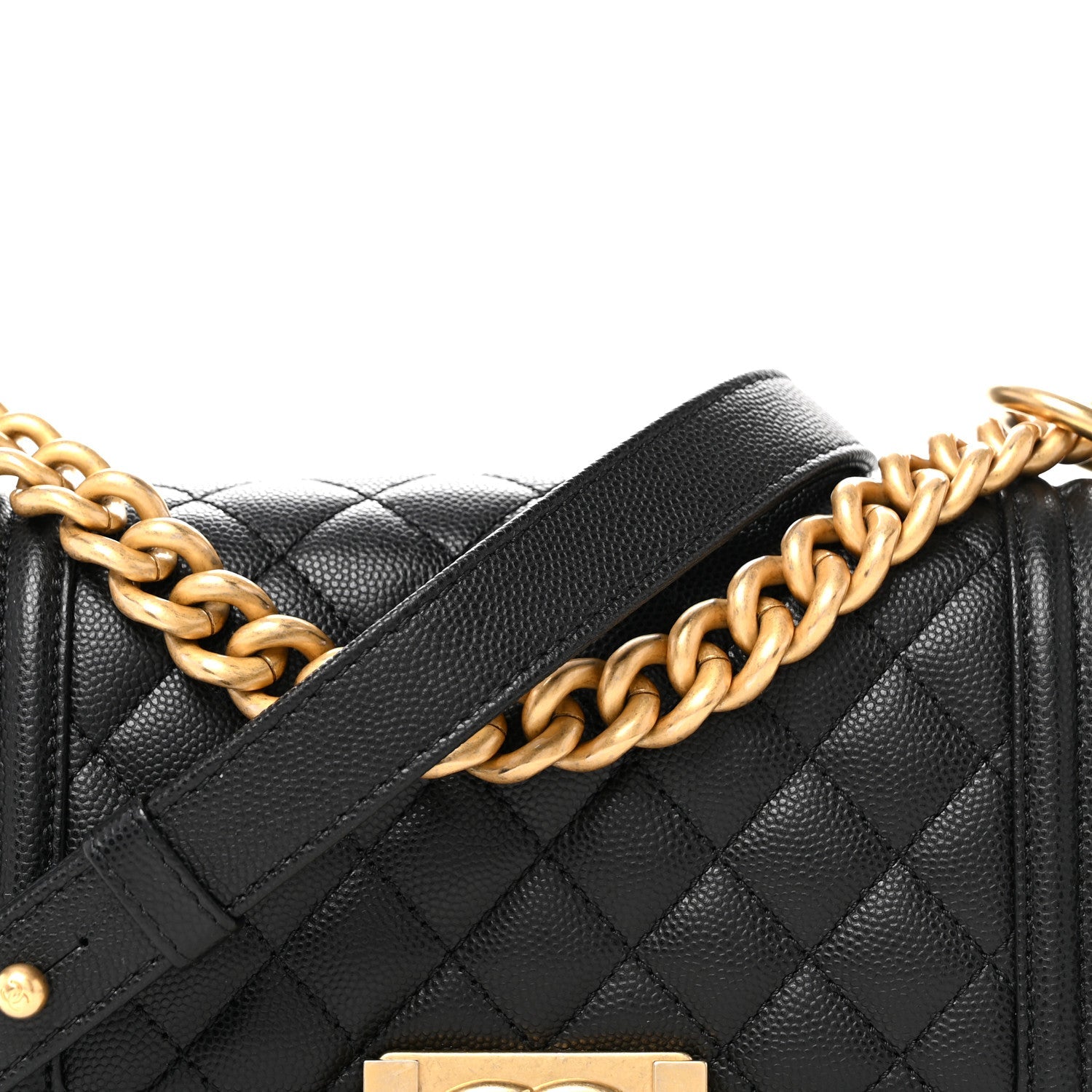 Chanel Caviar Quilted Small Boy Flap Black 8 of 10