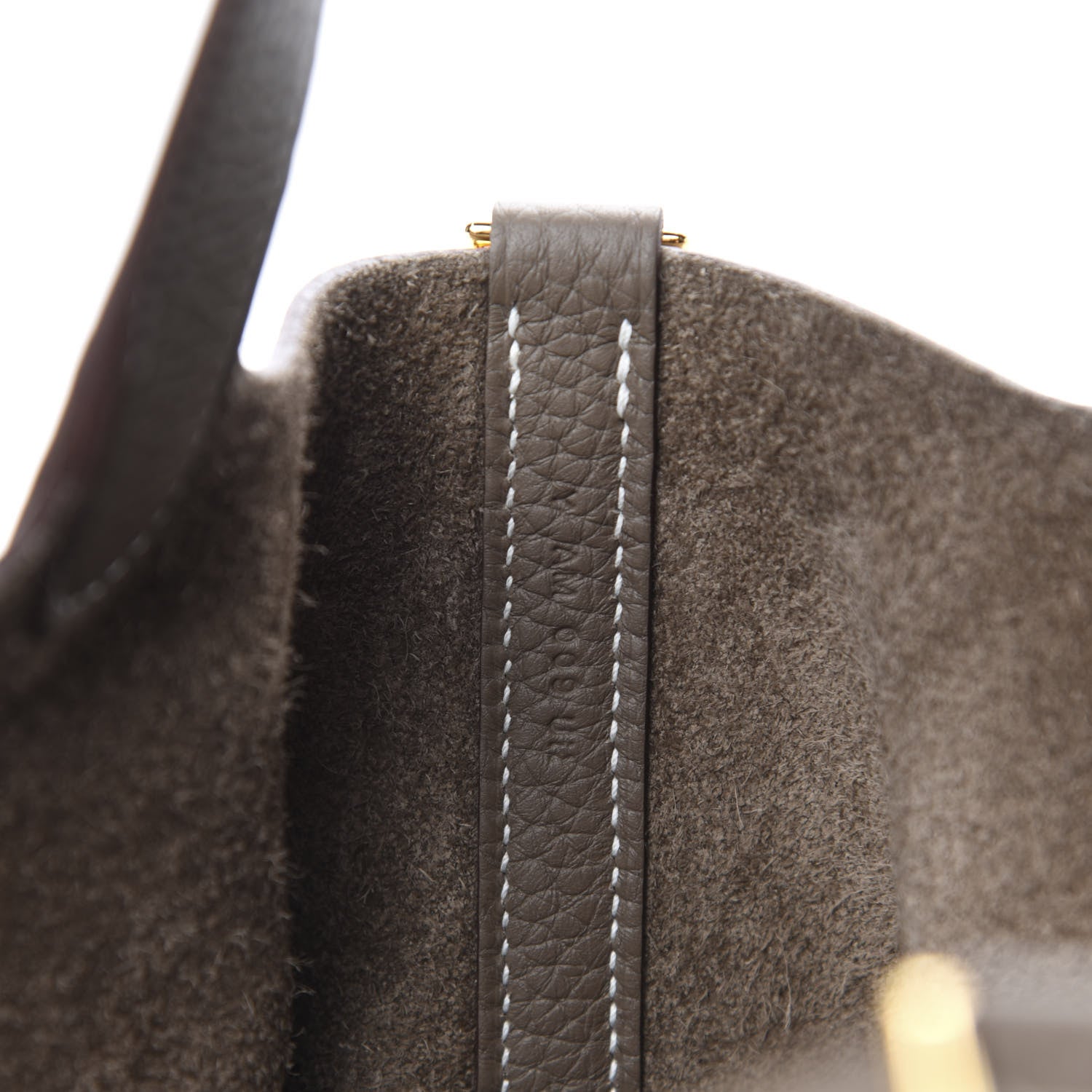 Hermes Taurillon Clemence Picotin Lock 18 PM Etoupe 9 of 11