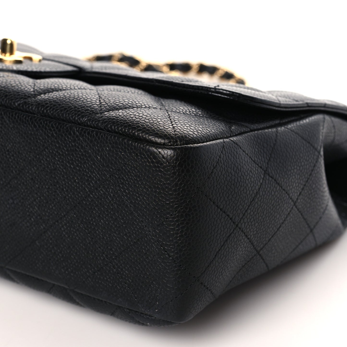 Caviar Quilted Jumbo Single Flap Black