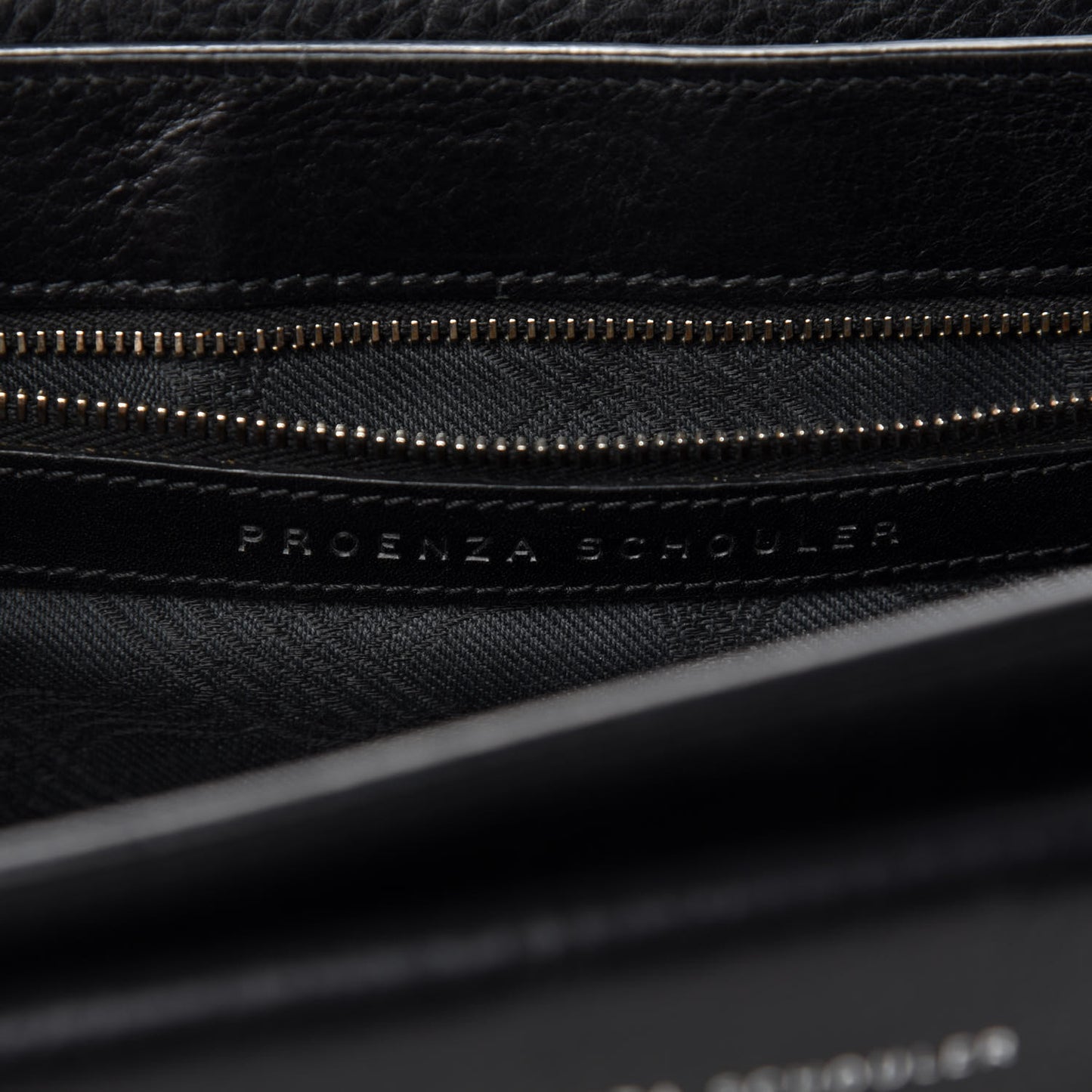 Calfskin PS11 Classic Shoulder Bag Black